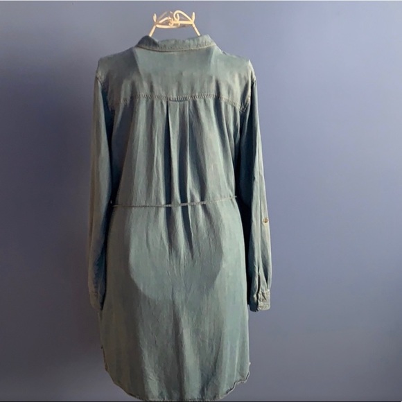 Denim Shirt Dress - Picture 3 of 4